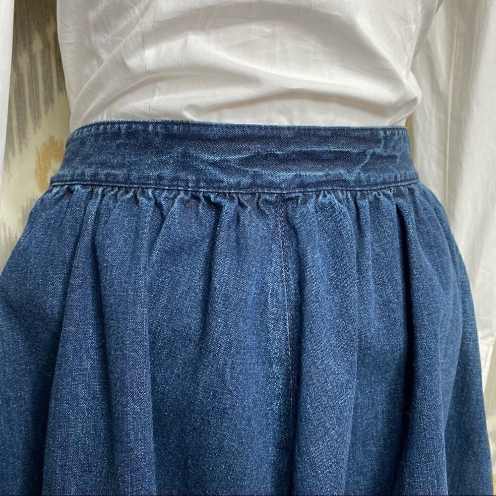 Ralph Lauren Nautical Dark Denim Circle Skirt - Picture 11 of 16